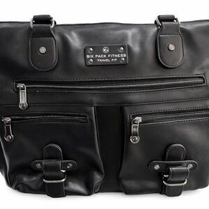 Six Pack Fitness Black Briefcase
